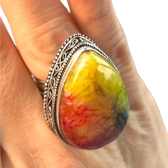 Rainbow Solar Quartz Ring - Picture 4 of 5